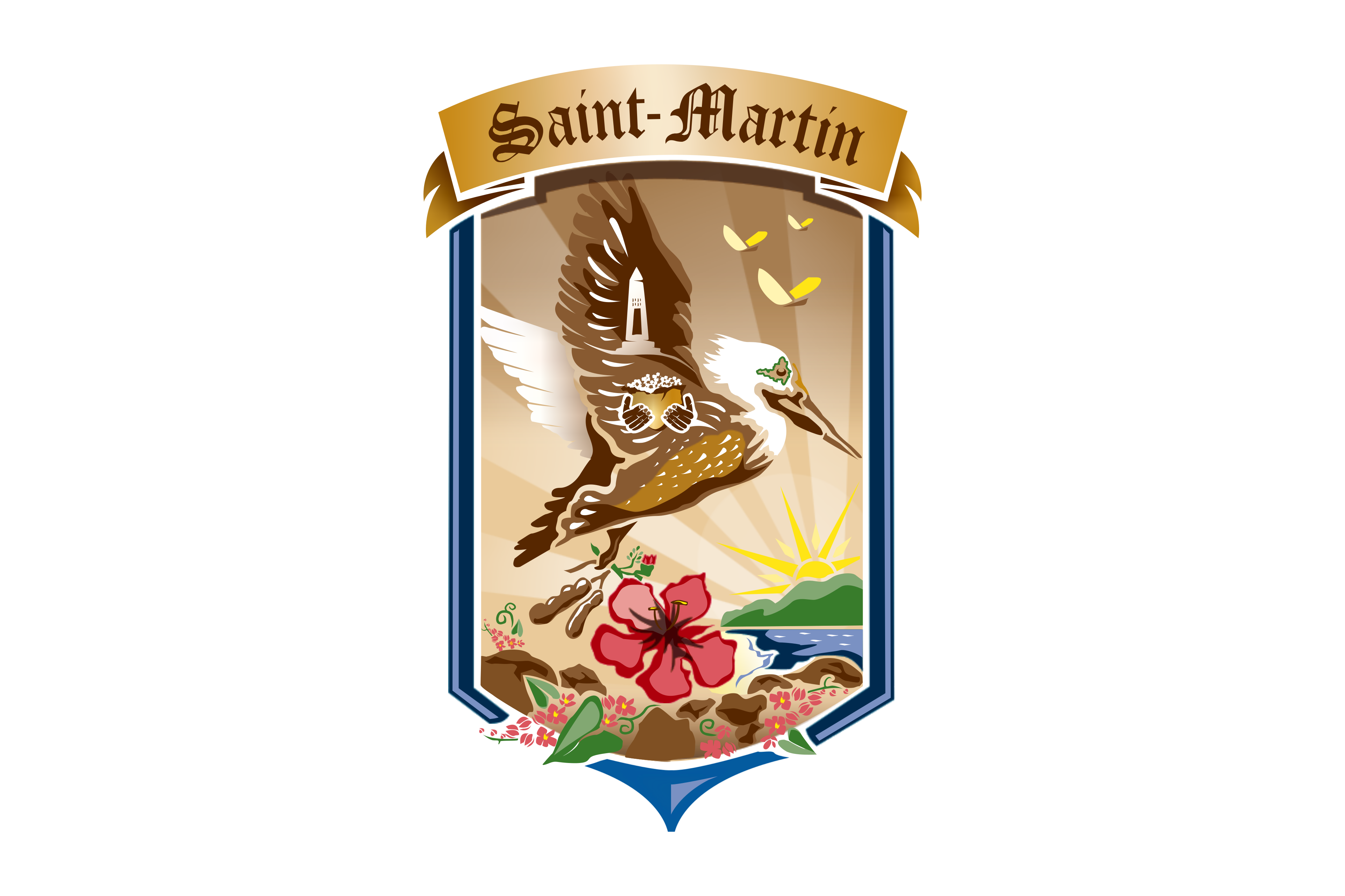 Unofficial Flag of Saint Martin